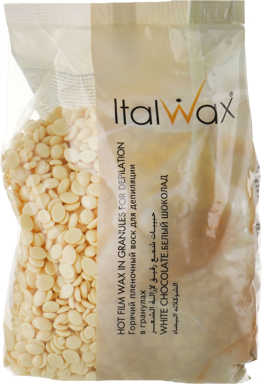 Віск для депіляції плівковий у гранулах "Білий шоколад" - ItalWax White Chocolate Wax — фото N5