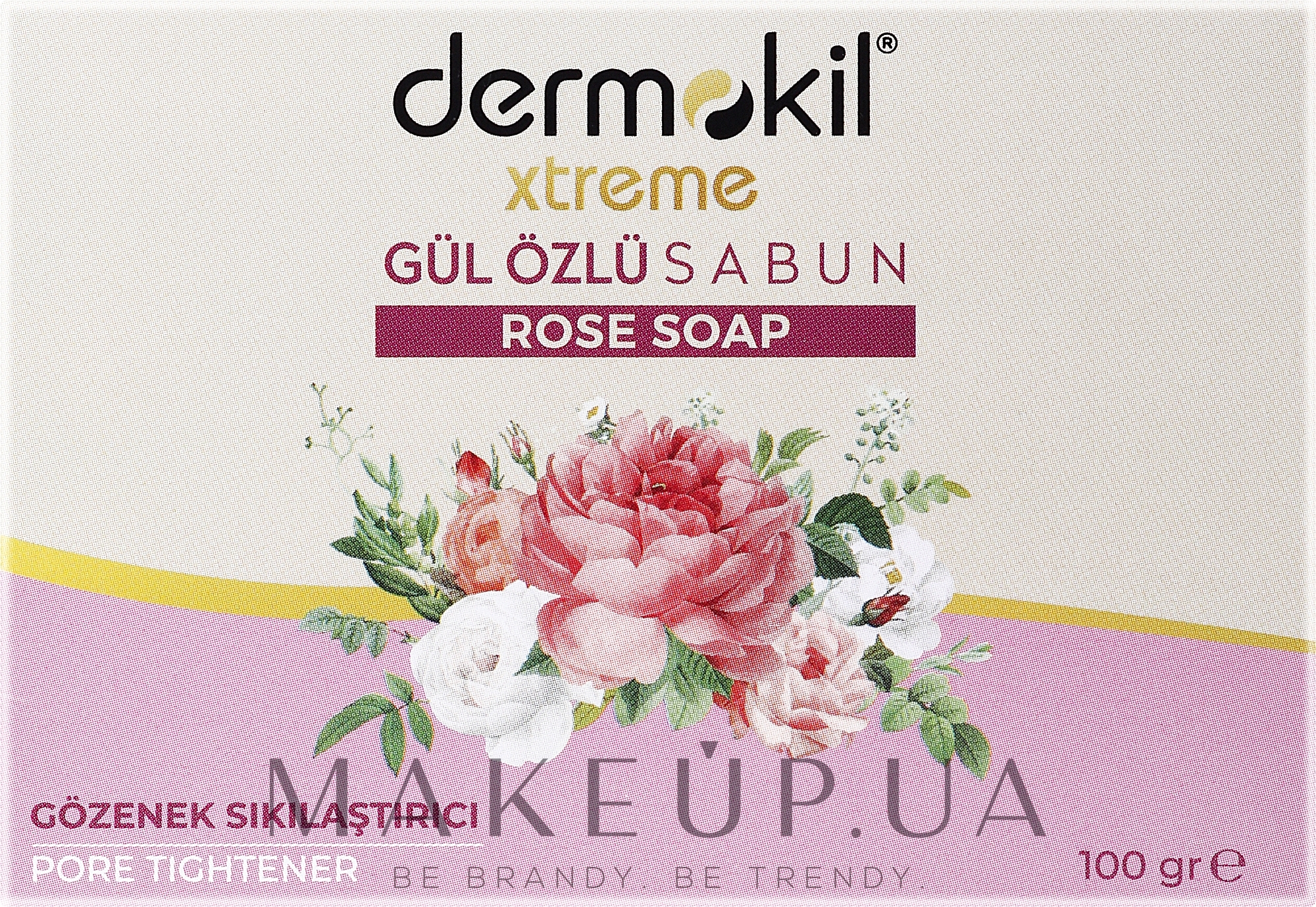Мило з екстрактом троянди - Dermokil Xtreme Rose Soap — фото 100g