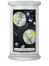 Парфумерія, косметика Ароматична свічка в банці - Kringle Candle Black Pepper Gin