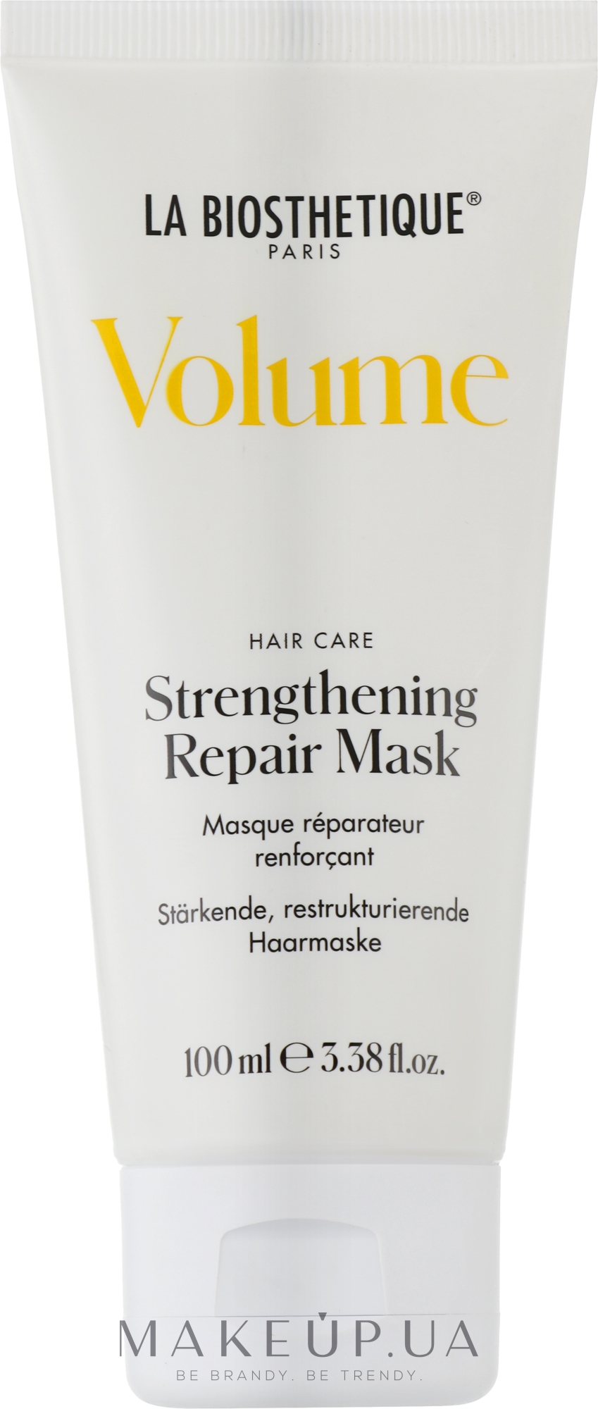 Зміцнювальна маска для надання об'єму волоссю - La Biosthetique Volume Strengthening Repair Mask — фото 100ml