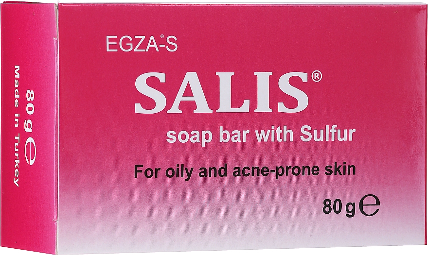 Сірчане мило для жирної й проблемної шкіри - Egza-S Salis Soap Bar With Sulfur — фото N1