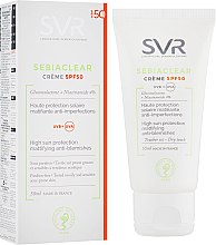 Парфумерія, косметика Сонцезахисний крем для проблемної шкіри - SVR Sebiaclear Cream SPF 50 Mattifying Anti-Blemishes