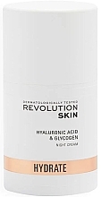 Парфумерія, косметика Нічний зволожувальний крем для обличчя - Revolution Skincare Hyaluronic Acid & Glycogen Night Cream