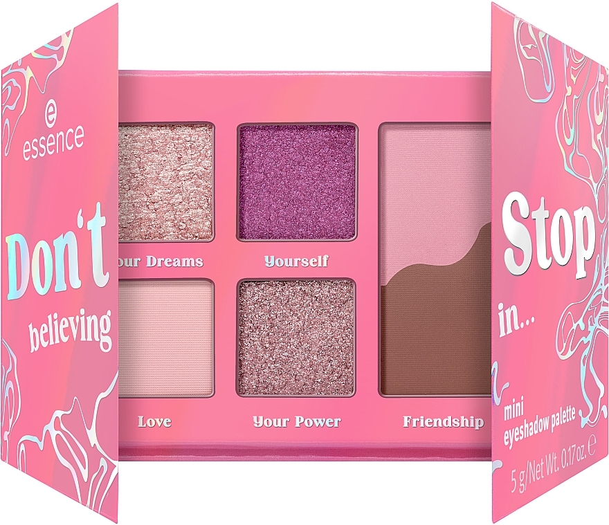 Палетка для макіяжу очей - Essence Don't Stop Believing In… Mini Eyeshadow Palette — фото N3