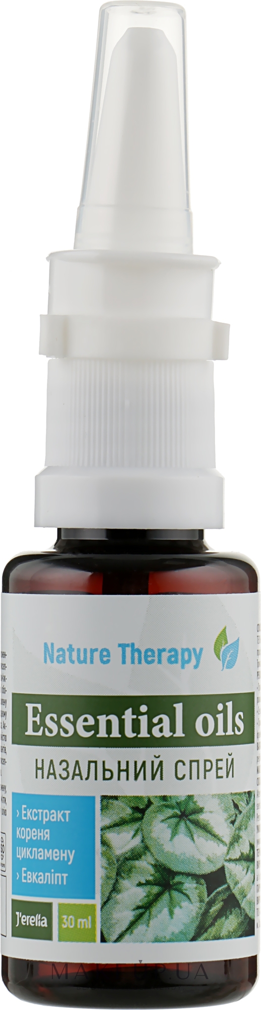 Спрей назальний з екстрактом цикламену - J'erelia Nature Therapy Essential Oils Nasal Spray — фото 30ml