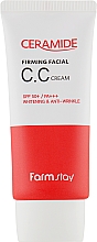 Укрепляющий CC крем для лица с керамидами SPF50+ - Farmstay Ceramide Firming Facial CC Cream — фото N1