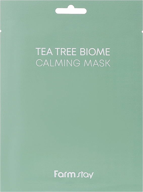 Заспокійлива маска з екстрактом чайного дерева - FarmStay Tea Tree Biome Calming Mask — фото N2