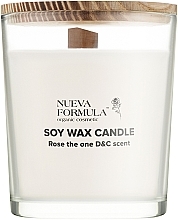 Парфумерія, косметика Парфумована свічка "Rose the one D&C" у склянці - Nueva Formula Soy Wax Candle