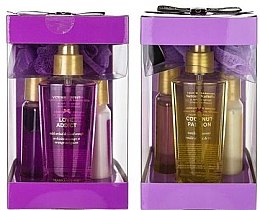 Духи, Парфюмерия, косметика Victoria's Secret Love Addict & Cononut Passion - Набор (2xb/lot/60ml + 2xmist/125ml + 2xb/wash/60ml + 2xsponge)