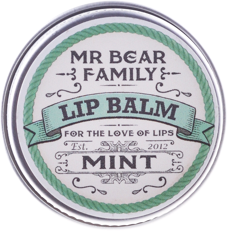 Бальзам для губ - Mr. Bear Family Lip Balm Mint — фото N1