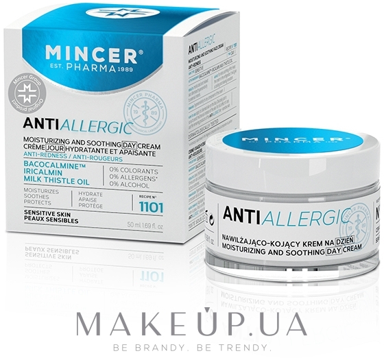 Зволожуючий крем для обличчя від почервонінь - Mincer Pharma Anti Allergic 1101 Face Cream — фото 50ml