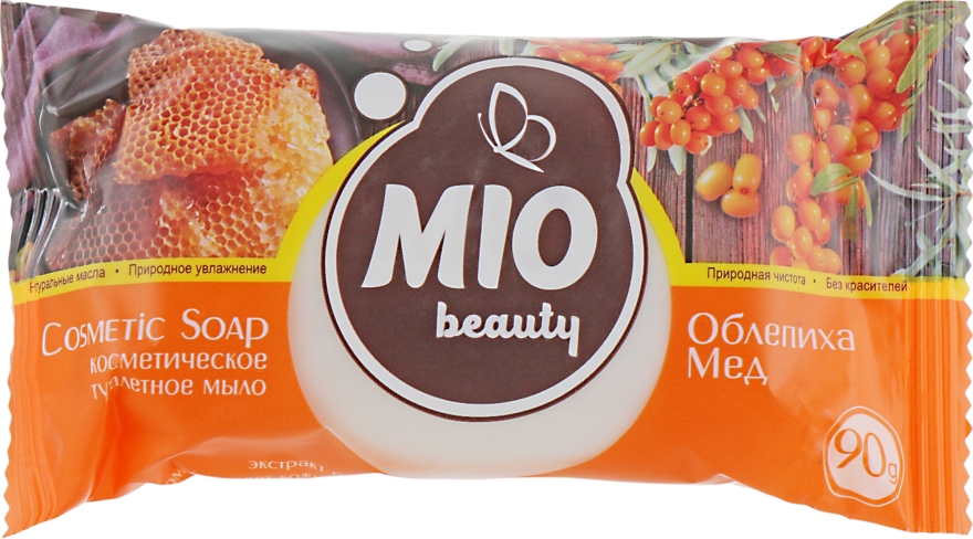 Мыло "Облепиха и мед" - Мыловаренные традиции Mio Beauty — фото N1