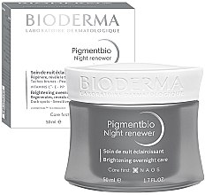 Осветляющий ночной крем для лица - Bioderma Pigmentbio Night Renewer Brightening Overnight Care — фото N1