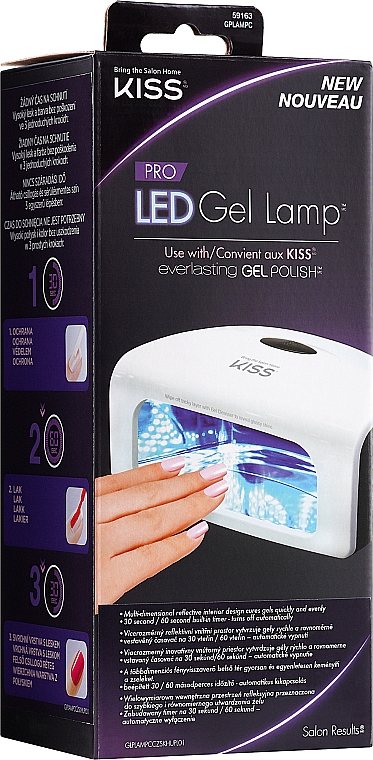 Лампа для нігтів, біла - Kiss Pro Led — фото N2