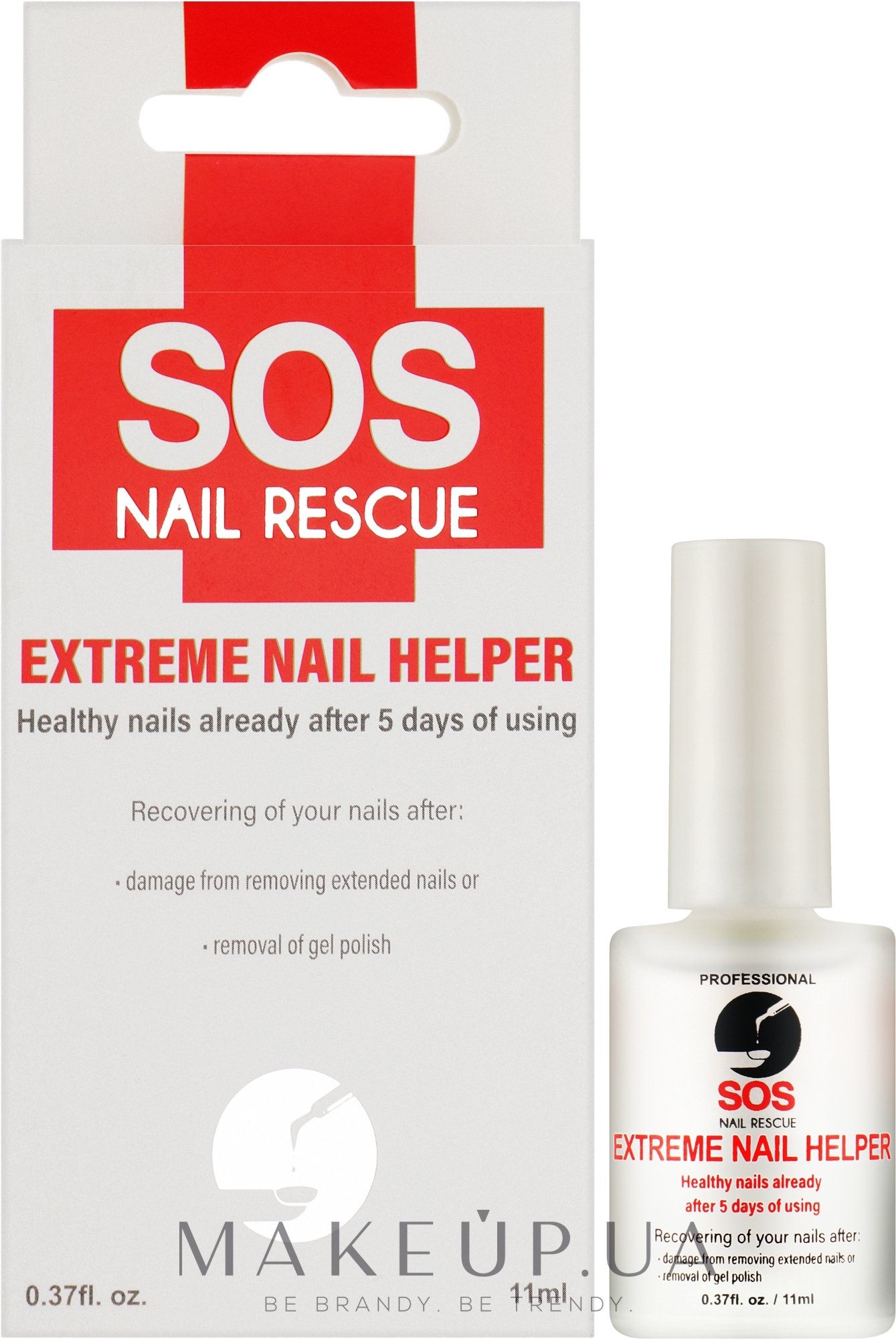 Восстановление ногтей после наращивания и гель-лака - SOS Nail Rescue Extreme Nail Helper — фото 11ml