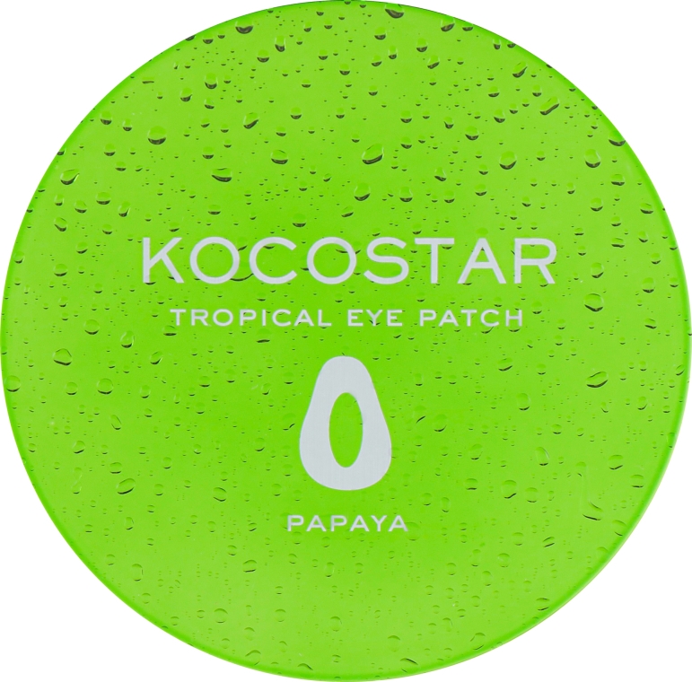 Гидрогелевые патчи для глаз "Тропические фрукты. Папайя" - Kocostar Tropical Eye Patch Papaya — фото N4