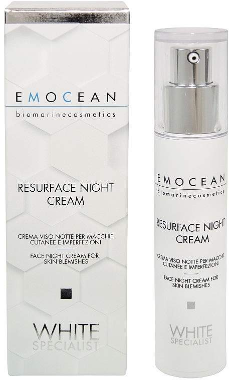 Нічний відновлювальний крем для обличчя - Emocean White Specialist Resurface Night Cream — фото N1