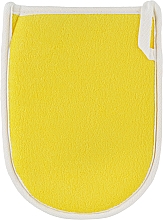 Губка-перчатка для ванны "Сизаль", желтая - York — фото N2