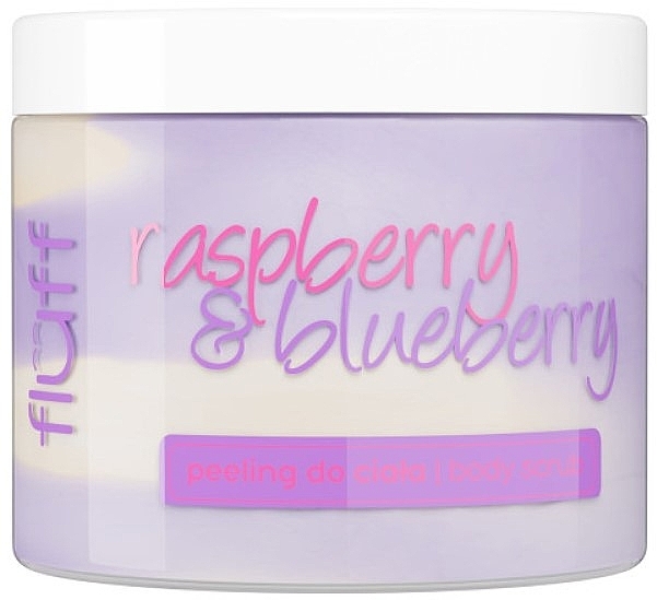 Скраб для тела "Малина и черника" - Fluff Body Scrub Raspberry & Blueberry — фото N1