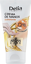 Зволожувальний крем для рук з олією аргани - Delia Cosmetics Hand Cream Argan Care Q10 — фото N1