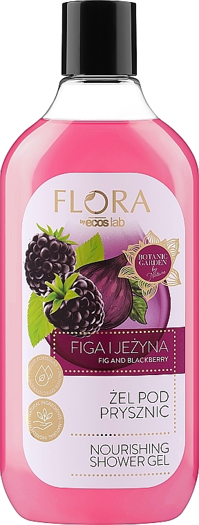 Гель для душу «Інжир та ожина» - Vis Plantis Flora Fig And Blackberry Shower Gel — фото N1