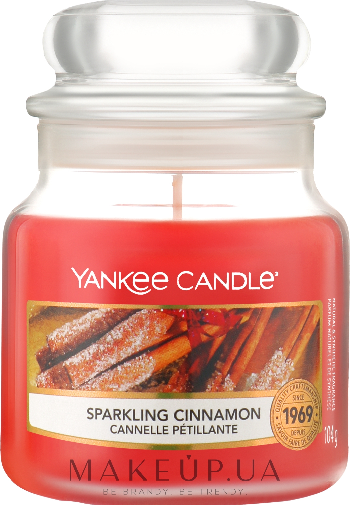 Ароматическая свеча в банке "Корица" - Yankee Candle Sparkling Cinnamon — фото 104g