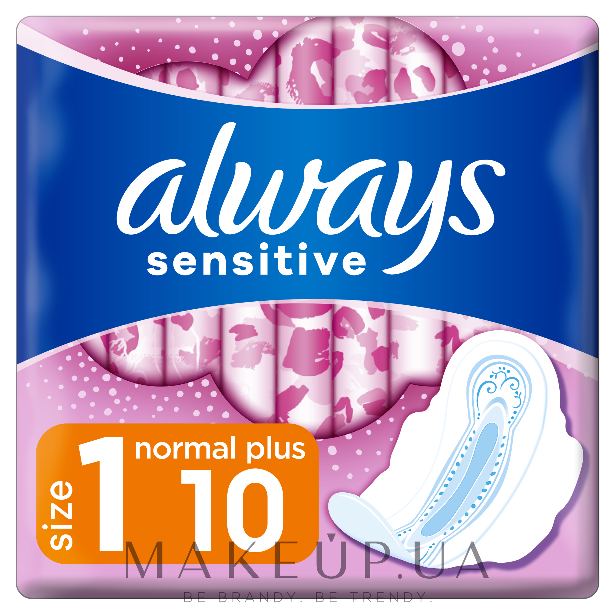 Гігієнічні прокладки 10 шт .(Розмір 1) - Always Ultra Sensitive Normal Plus — фото 10шт