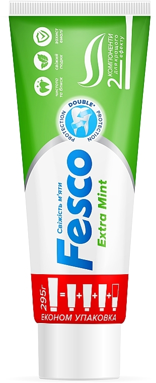 Зубна паста "Свіжість м'яти" - Fesco Extra Mint — фото N1