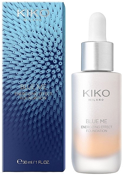 Стійка рідка тональна основа - Kiko Milano Blue Me Energizing Effect Foundation — фото N1