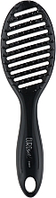 Духи, Парфюмерия, косметика Овальная щетка для сушки и укладки волос 03201, черная - Eurostil Vent Brush Curved