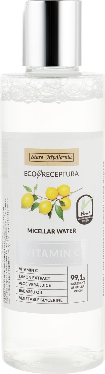 Мицеллярная вода с экстрактом лимона - Stara Mydlarnia Vitamin C Micellar Water