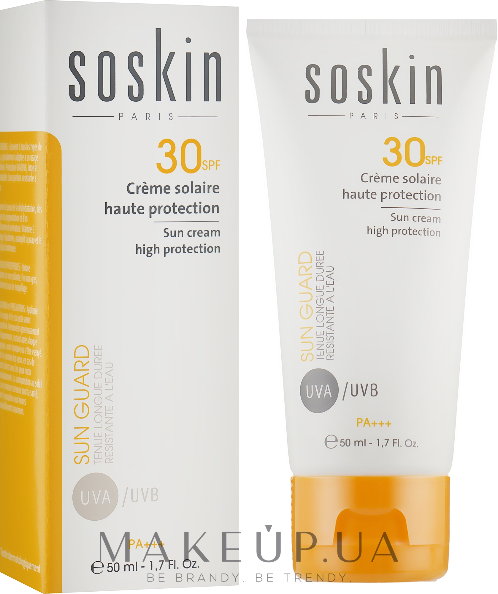 Сонцезахисний крем SPF 30+ - Soskin Sun Cream Very High Protection SPF30 — фото 50ml
