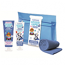 Парфумерія, косметика Набір - Floslek Super Boy Antibacterial Hygienic Hand (h/gel/50ml + h/soap/75ml + bag + towel)