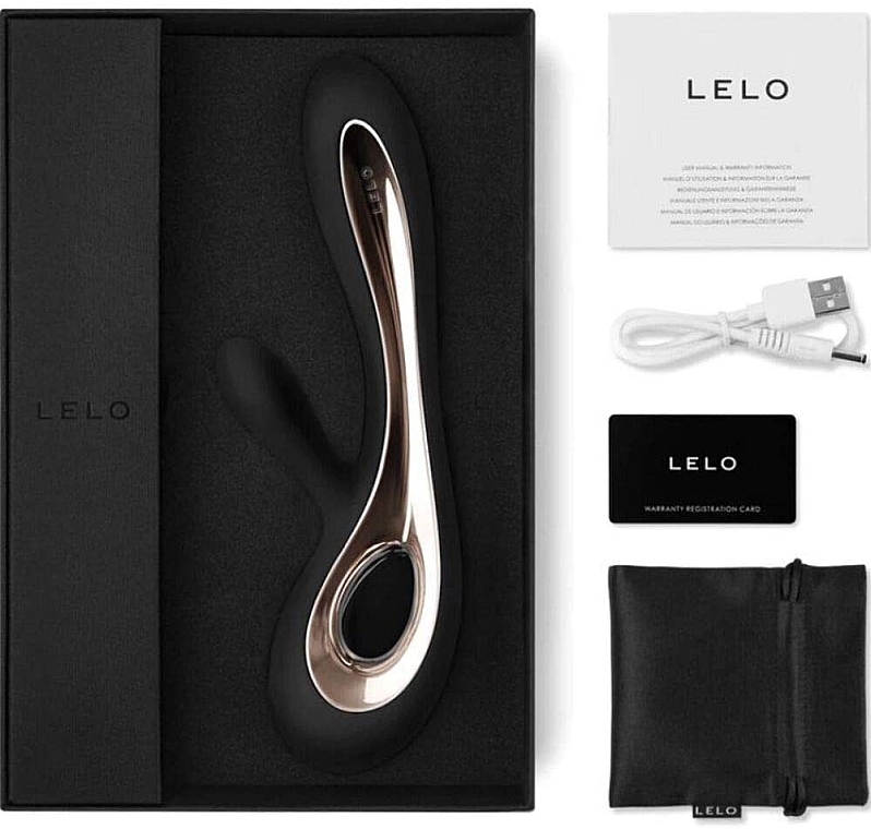 Вибратор-кролик для двойного удовольствия - Lelo Soraya 2 Black — фото N2