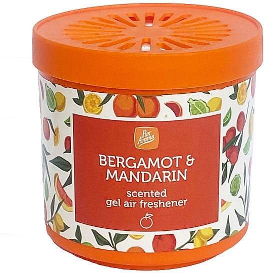 Гелевий освіжувач повітря "Бергамот і мандарин" - Pan Aroma Bergamot & Mandarin Scented Gel Air Freshener — фото N1