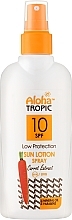 Парфумерія, косметика Лосьйон для засмаги SPF10 - Madis Aloha Tropic Low Protection Sun Lotion Spray SPF10