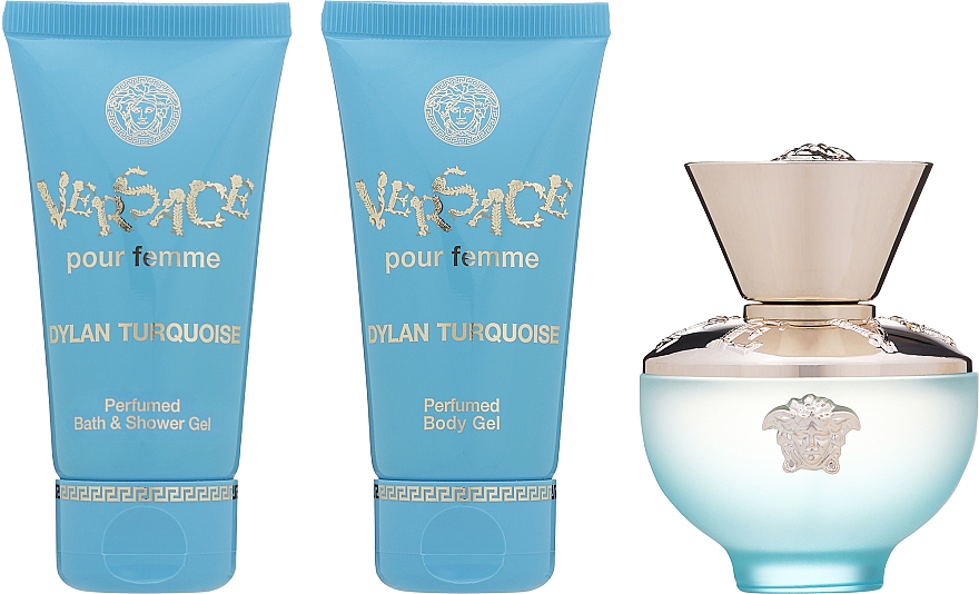 Versace Dylan Turquoise pour Femme - Набір (edt/50ml + b/gel/50ml + sh/gel/50ml) — фото N2