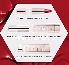 Футляр для губной помады, красный - Fenty Beauty Icon The Case Semi-Matte Refillable Lipstick — фото N4