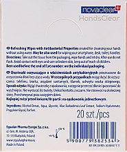 Очищувальні серветки з антибактеріальними властивостями - Novaclear Hands Clear Refreshing Wipe With Antibacterial Properties — фото N2