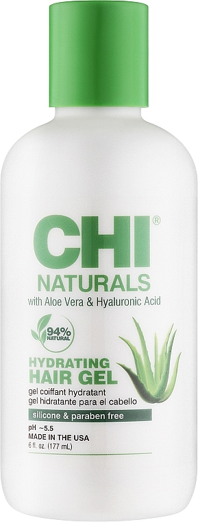 Увлажняющий гель для укладки волос - CHI Naturals With Aloe Vera Hydrating Hair Gel — фото N1