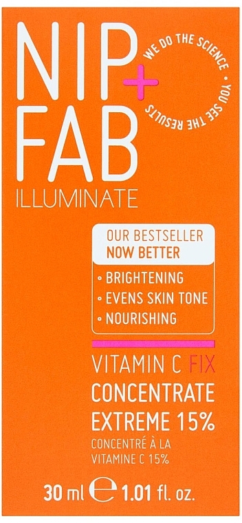 Концентрат для обличчя з вітаміном С 15% - NIP+FAB Vitamin C Fix Concentrate Extreme 15% — фото N2