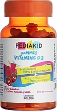 Парфумерія, косметика Жувальні ведмедики "Вітамін D3. Полуниця" - Pediakid Gommes Vitamin D3