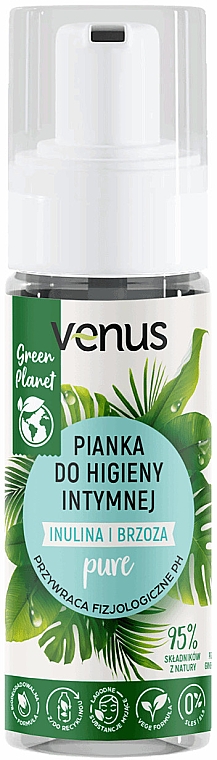 Пінка для інтимної гігієни - Venus Green Planet Pure — фото N1