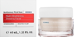 Осветляющий ночной крем для лица - Korres Apothecary Wild Rose Night-Brightening Sleeping Facial — фото N2