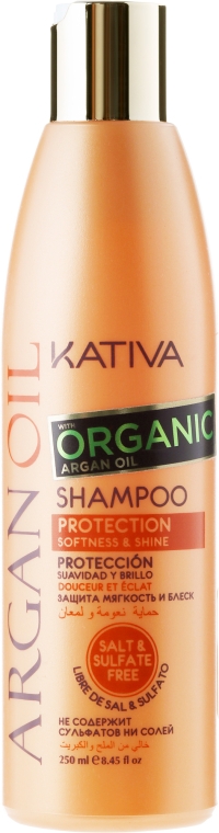 Увлажняющий шампунь с маслом Арганы - Kativa Argan Oil Shampoo — фото N1