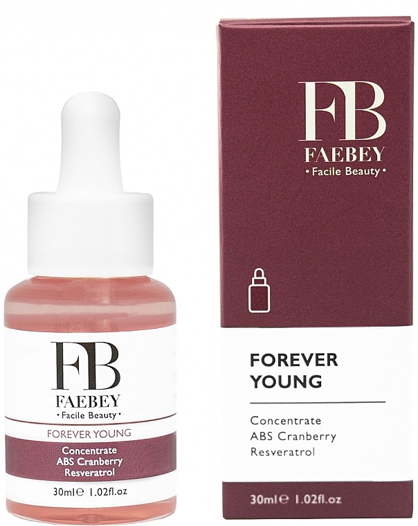 Сироватка для обличчя з ресвератролом - Faebey Forever Young Concentrate ABS Cranberry Resveratrol — фото N1