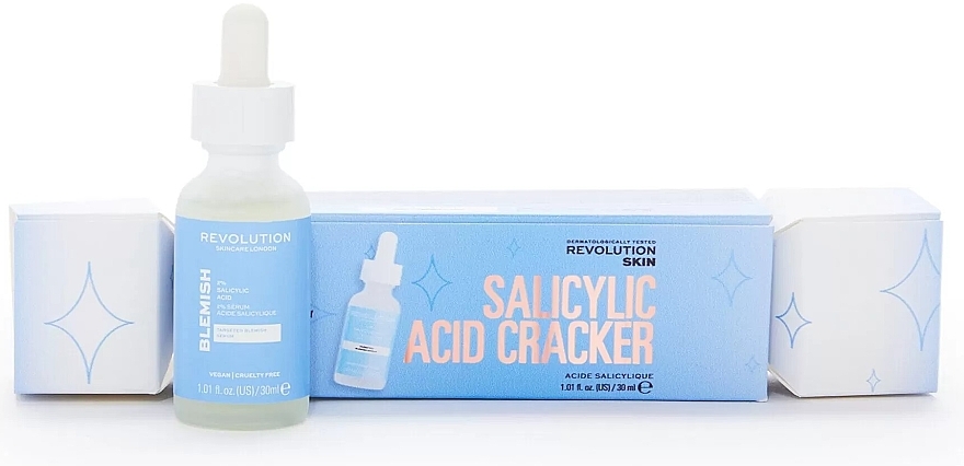 Сироватка з 2% саліциловою кислотою (у подарунковому пакованні) - Revolution Skincare 2% Salicylic Acid Cracker — фото N1
