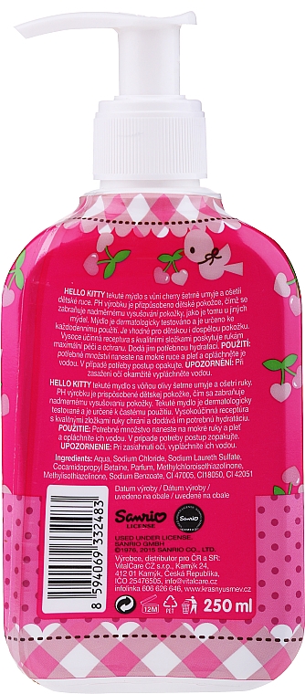 Детское жидкое мыло - VitalCare Hello Kitty — фото N2