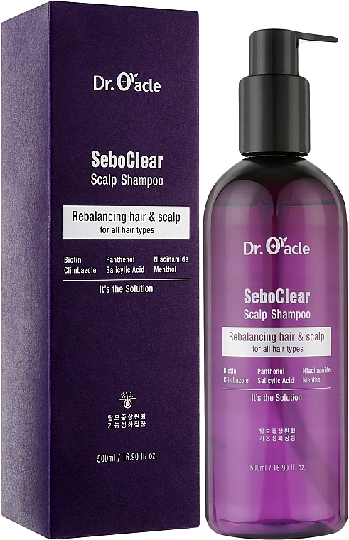 Шампунь балансуючий для волосся - Dr. Oracle Sebo Clear Scalp Shampoo — фото N2