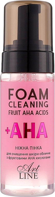 Пенка для очищения кожи лица с фруктовыми АНА кислотами - Art Line Foam Cleaning Fruit AHA Acids — фото N1